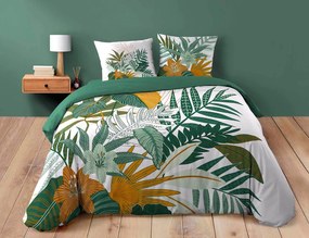 Σετ Υπέρδιπλη Παπλωματοθήκη & 2 Μαξιλαροθήκες Florida Douceur d'intérieur από βαμβάκι 42TC, με διαστάσεις 220x240cm