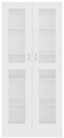 vidaXL Βιτρίνα Λευκή 82,5 x 30,5 x 185,5 εκ. Επεξ. Ξύλο