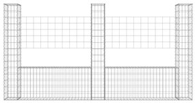 vidaXL Συρματοκιβώτια Στύλοι σε U Σχήμα 3 τεμ. 260x20x150 εκ Σιδερένια