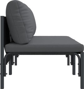 vidaXL Εξωτερικά Έπιπλα 2 Τεμάχιο Ανθρακί 80 x 80 x 71 cm Ατσάλι