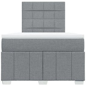 ΚΡΕΒΑΤΙ BOXSPRING ΜΕ ΣΤΡΩΜΑ ΑΝΟΙΧΤΟ ΓΚΡΙ 120X200 ΕΚ. ΥΦΑΣΜΑΤΙΝΟ 3291635