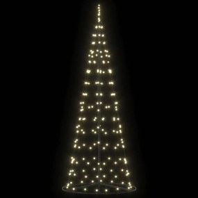 vidaXL LED Χριστουγεννιάτικο Δέντρο με βάση Θερμό λευκό 250 cm Σίδερο