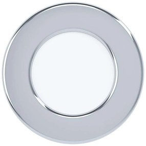 Φωτιστικό Οροφής - Σποτ 99208 Fueva Led Ø86 4000K Chrome Eglo Metal, Plastic