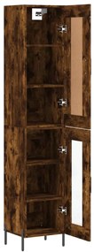 vidaXL Ντουλάπι Καπνιστή δρυς 34,5x34x180 εκ. από Επεξεργασμένο Ξύλο