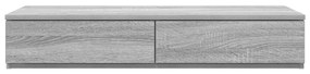 vidaXL Συρτάρια Κρεβατιού Γκρι Σονομά 100x36,5x16,5 εκ. Επεξεργασμένο Ξύλο