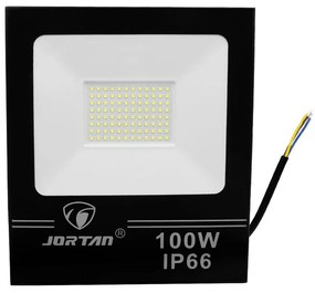LED Αδιάβροχος Προβολέας 100W 96 SMD 8000LM 220V Ψυχρό Λευκό IP66 JORTAN-TP100W