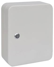 vidaXL Κουτί Κλειδιών με κλειδαριά Λευκό 20 x 7.5 x 25 εκ Ατσάλι