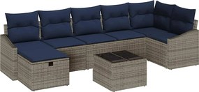 vidaXL Σετ Καναπέ με μαξιλάρι 5 pcs συνθετικό ρατάν