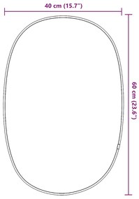 vidaXL Καθρέφτης Τοίχου Χρυσός 60x40 εκ.