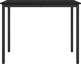 vidaXL τραπέζι Μαύρη Οξυά 100 x 50 x 76,5 εκ.