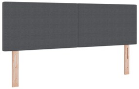 vidaXL LED Κεφαλάρι Σε Απλή Σχεδίαση Σκούρο Γκρι 80 εκ. Κορντούρα