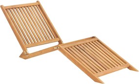 vidaXL Ξαπλώστρα από Μασίφ Ξύλο Teak