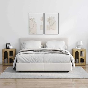 vidaXL Κομοδίνο ELST 2 τμχ. Δρύς Sonoma 40 x 35 x 50 εκ.