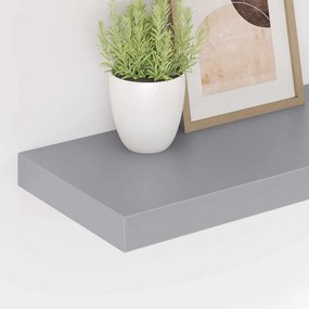 vidaXL Ράφι Τοίχου Γκρι 60x23,5x3,8 εκ. MDF