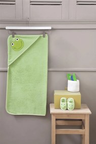 Stewehome Σετ βρεφικής πετσέτας και κουβέρτας από βαμβάκι με κεντητό σχέδιο (2) 75x75 cm