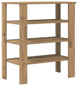 vidaXL Ράφι παπουτσιών  Artisan Oak 61x32x70 cm Κατασκευασμένο ξύλο