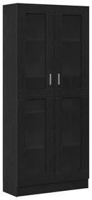 vidaXL Βιβλιοθήκες 2 τμχ Μαύρη Δρυς 82,5x30,5x185 εκ - Επεξεργασμένο Ξύλο