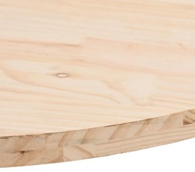 VidaXL Επιφάνεια Τραπεζιού Οβάλ 80x40x2,5 εκ. από Μασίφ Ξύλο Πεύκου