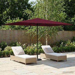 vidaXL Ομπρέλα Κήπου με Βάση 200 x 300 cm Πολυεστέρας Ορθογώνιος