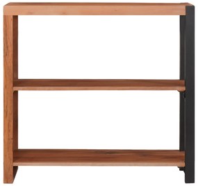 vidaXL Βιβλιοθήκη Καφέ, Μαύρο 80 x 30 x 75 εκ. Στερεό Ξύλο Ακακίας