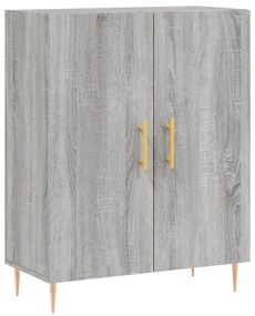 vidaXL Ντουλάπι Γκρι Sonoma 69,5 x 34 x 180 εκ. Επεξεργασμένο Ξύλο