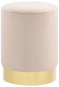 vidaXL Σκαμπό Βερικοκί / Χρυσό Βελούδινο 28 x 36 cm