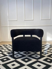 Stewehome Πολυθρόνα με ξύλινα πόδια μοντέρνου στυλ 60x55x55 cm