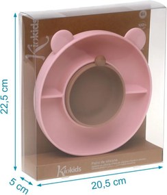 Πιάτο Σιλικόνης Με Χωρίσματα & Μπολάκι Kiokids 6255