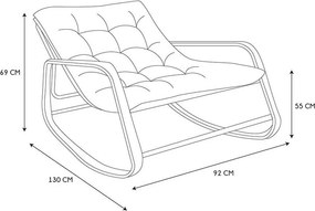 ΚΑΡΈΚΛΕΣ &amp; ΠΟΛΥΘΡΌΝΕΣ ΚΉΠΟΥ FAUTEUIL A BASCULE MIAMI IMITATION BOIS M1 HDO7309