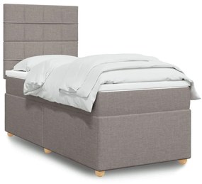 ΚΡΕΒΑΤΙ BOXSPRING ΜΕ ΣΤΡΩΜΑ TAUPE 80X200 ΕΚ. ΥΦΑΣΜΑΤΙΝΟ 3293411