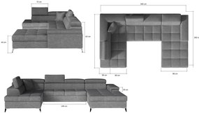Γωνιακός καναπές Galeano-Δεξιά-Anthraki