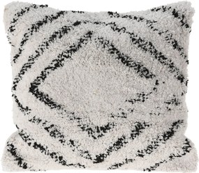 Μαξιλάρι διακοσμητικό Zigzag - 45x45cm - Λευκό/Μαύρο