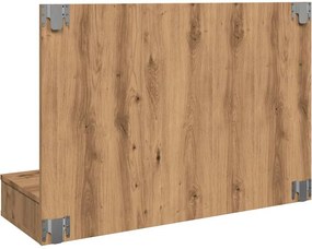vidaXL Ντουλάπι με Καθρέφτη και LED σε Χρώμα Δρυός Artisan 90x31,5x62 εκ.