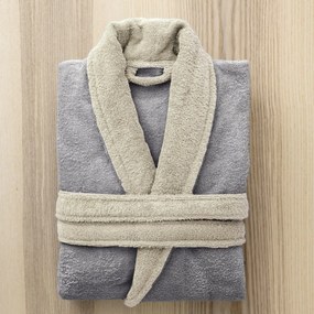Μπουρνούζι Nima Ease Grey/Sand Beige