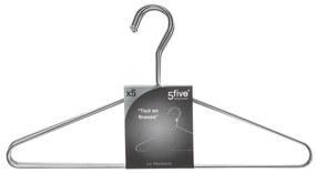 Κρεμάστρες Ρούχων (Σετ 5τμχ) F-V Metal Chrome 151538