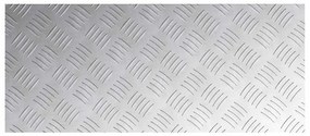 vidaXL Επιφάνειες Καρό 2 pcs Ασημί 70 x 30 cm Αλουμίνιο
