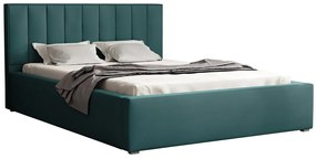 Κρεβάτι Pomona 111, Διπλό, Τυρκουάζ, 140x200, Ταπισερί, Τάβλες για Κρεβάτι, 160x223x93cm, 83 kg | Epipla1.gr