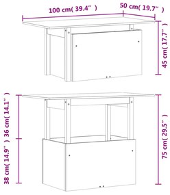 ΤΡΑΠΕΖΙ ΚΗΠΟΥ 100X50X75 ΕΚ. ΑΠΟ ΜΑΣΙΦ ΞΥΛΟ ΨΕΥΔΟΤΣΟΥΓΚΑΣ 844911