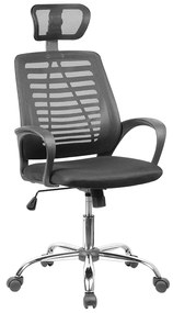 A4350 ΜΑΥΡΗ ΠΟΛΥΘΡΟΝΑ ΓΡΑΦΕΙΟΥ 62X62X47-110/56-120εκ. ZITA PLUS 62X62X47-110/56-120εκ.