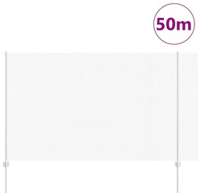 vidaXL Φράχτης με Στήλες. Ασημί 1.5 x 50 m Ατσάλι