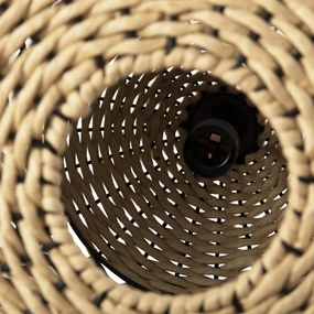 Φωτιστικό Οροφής C4346 Paper Rope Μπέζ και Μαύρο Φ55,5x44Υεκ. 55.5x55.5x140 εκ.