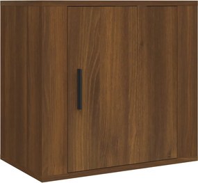 vidaXL Κομοδίνο Επιτοίχιο Καφέ Δρυς 50x30x47 εκ.