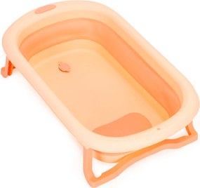 Children's bathtub foldable with drain Ecotoys pink