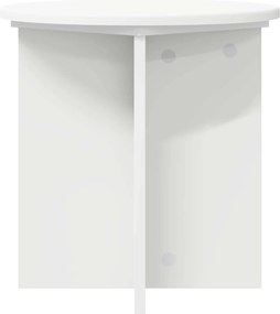 vidaXL Βάση φυτών 2 pcs Λευκό Ø40 x 40 εκ Επεξεργασμένο Ξύλο