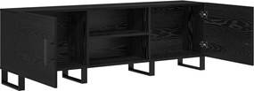 vidaXL Ντουλάπι TV 150 x 30 x 50 cm Μαύρη Οξυά Επεξεργασμένο Ξύλο
