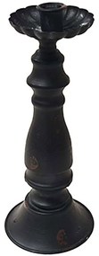 Κηροπήγιο 013.786544 11x26,5cm Black Metal