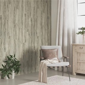 vidaXL Πάνελ Τοίχου Ξύλινη Εμφάνιση Γκρι 2,06 μ² από PVC