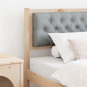 vidaXL Κεφαλάρι Άλλο Καφέ και ανοιχτό γκρι 90 cm Μασίφ ξύλο πεύκου