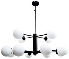 Φωτιστικό Οροφής 5315-12 90x70cm 12xG9 Black-White Inlight