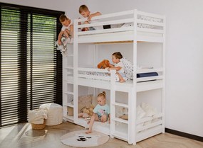 TED 80x180 white bunk bed Lano Furniture